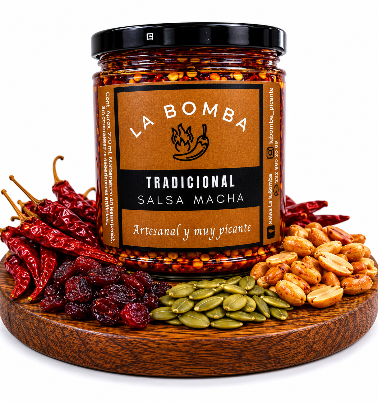 Salsa macha tradicional